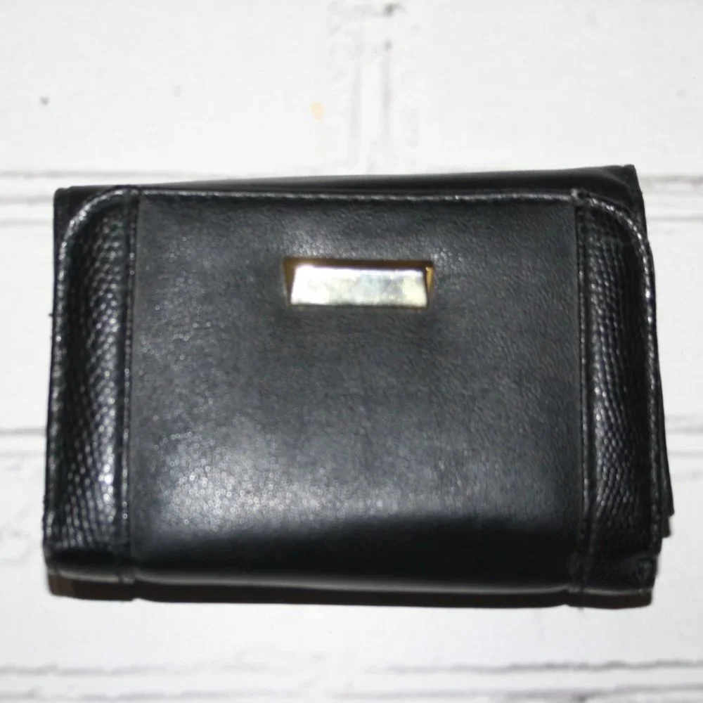 🖤✨ Black Trifold Wallet · Genuine Leather · 5
